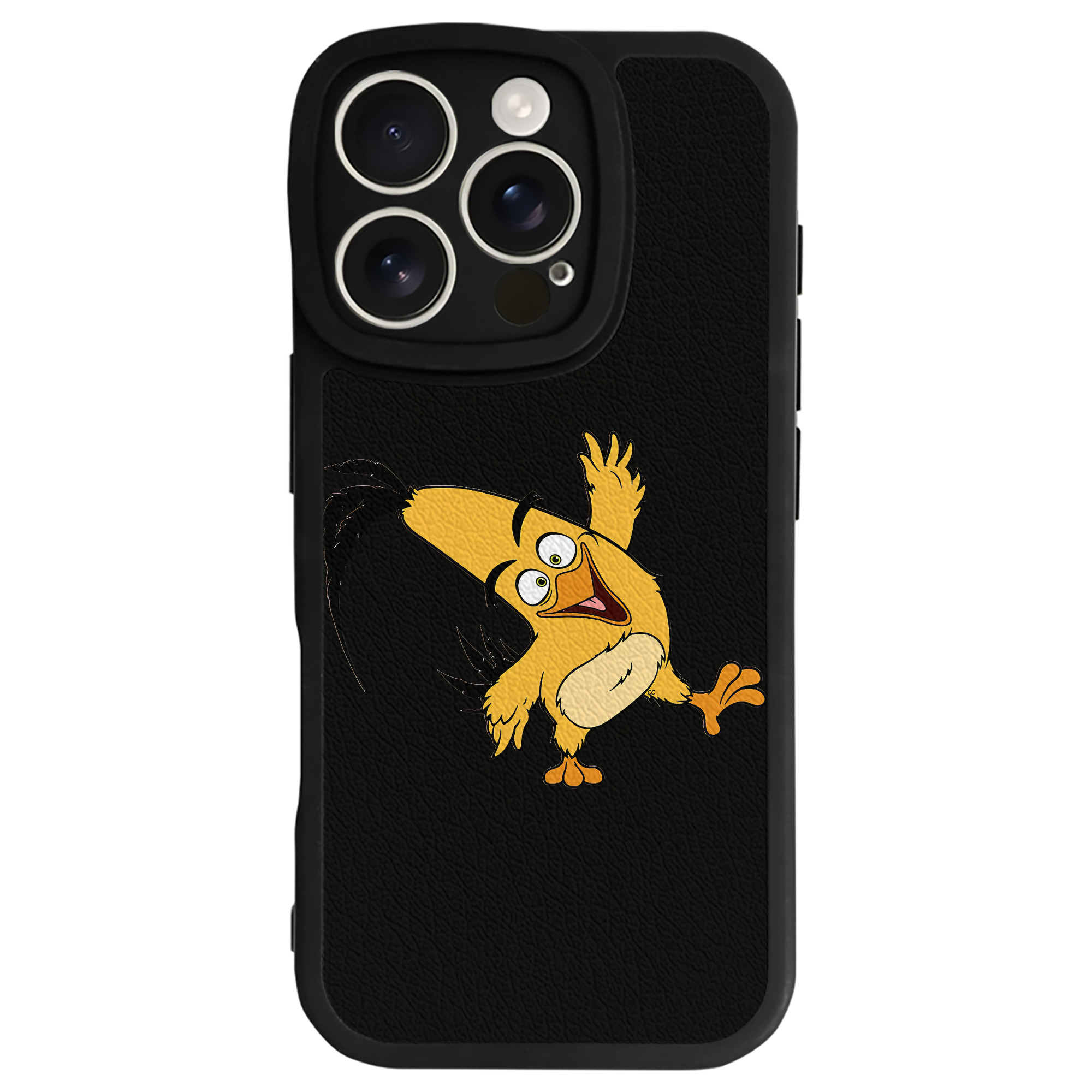 （画像用） Angry Birds アングリーバード 【iPhone 16シリーズ対応】シリコンスマホケース（レザー調） 材質：シリコン